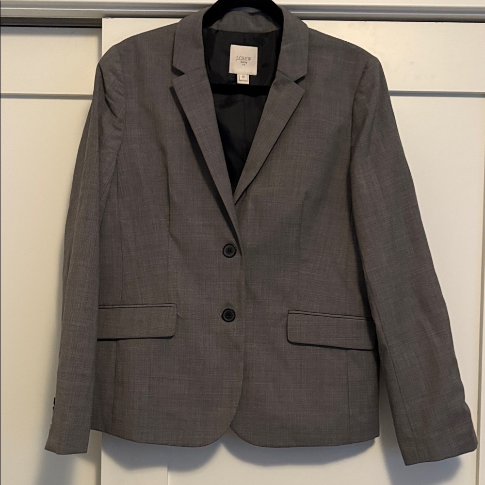 J. Crew Dark Gray Suit Jacket